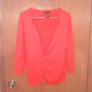 XL New York & Co Coral Cardigan